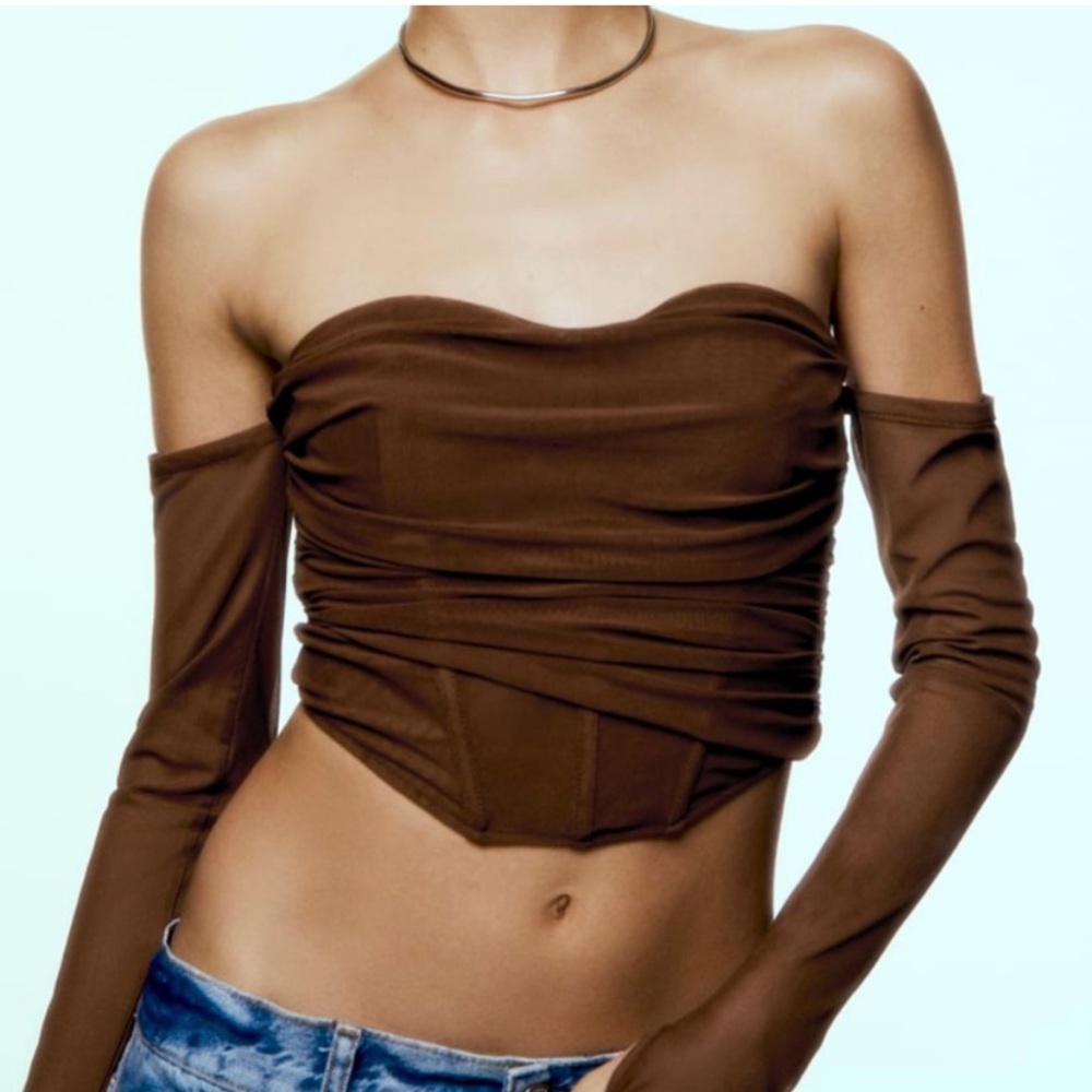 Zara Ruched Corset Top